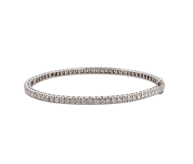 14K White Gold Diamond Tennis Bracelet