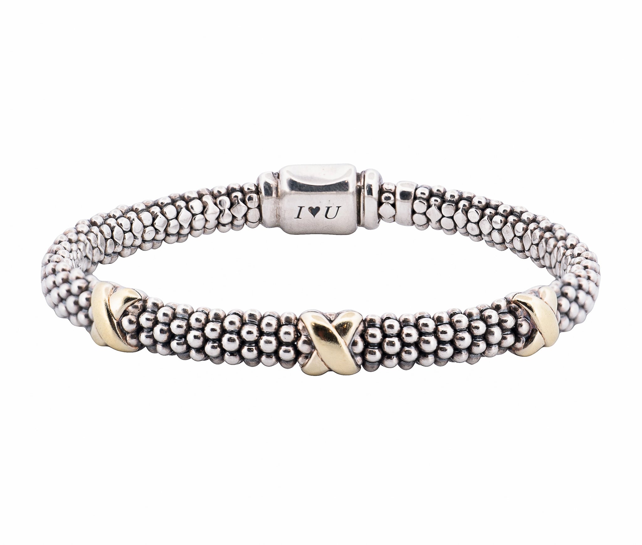 Lagos Three Station X Caviar Bracelet from the Embrace Collection