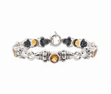 Lagos Caviar Sterling Silver and 18K Yellow Gold Glacier Citrine Bracelet