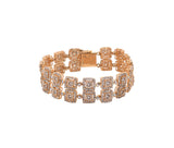 22K Yellow Gold 11.0cttw. Diamond Halo Style Diamond Bracelet