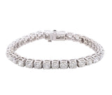 14K White Gold 11.85Ct Diamond Tennis Bracelet