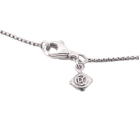 David Yurman Sterling Silver Diamond Necklace