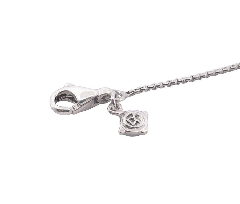 David Yurman Sterling Silver Diamond Necklace
