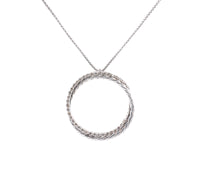 David Yurman Sterling Silver Diamond Necklace
