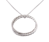 David Yurman Sterling Silver Diamond Necklace