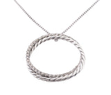 David Yurman Sterling Silver Diamond Necklace