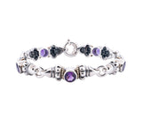 Lagos Caviar Amethyst Glacier Bracelet in Sterling Silver and 18K Yellow Gold