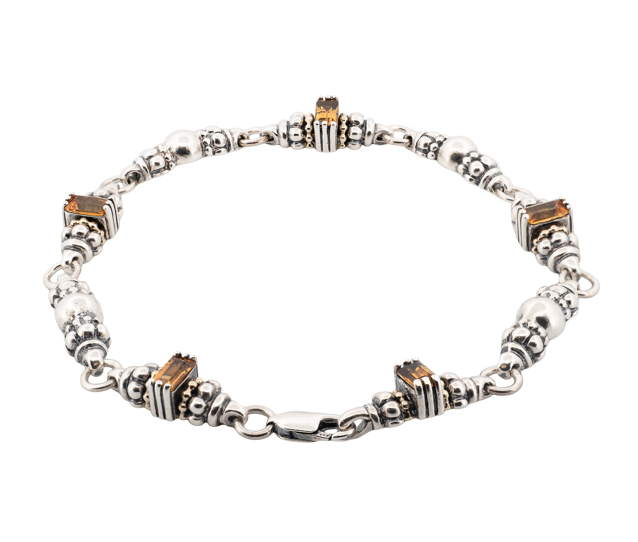 Lagos Caviar Glacier Classic Citrine Bracelet