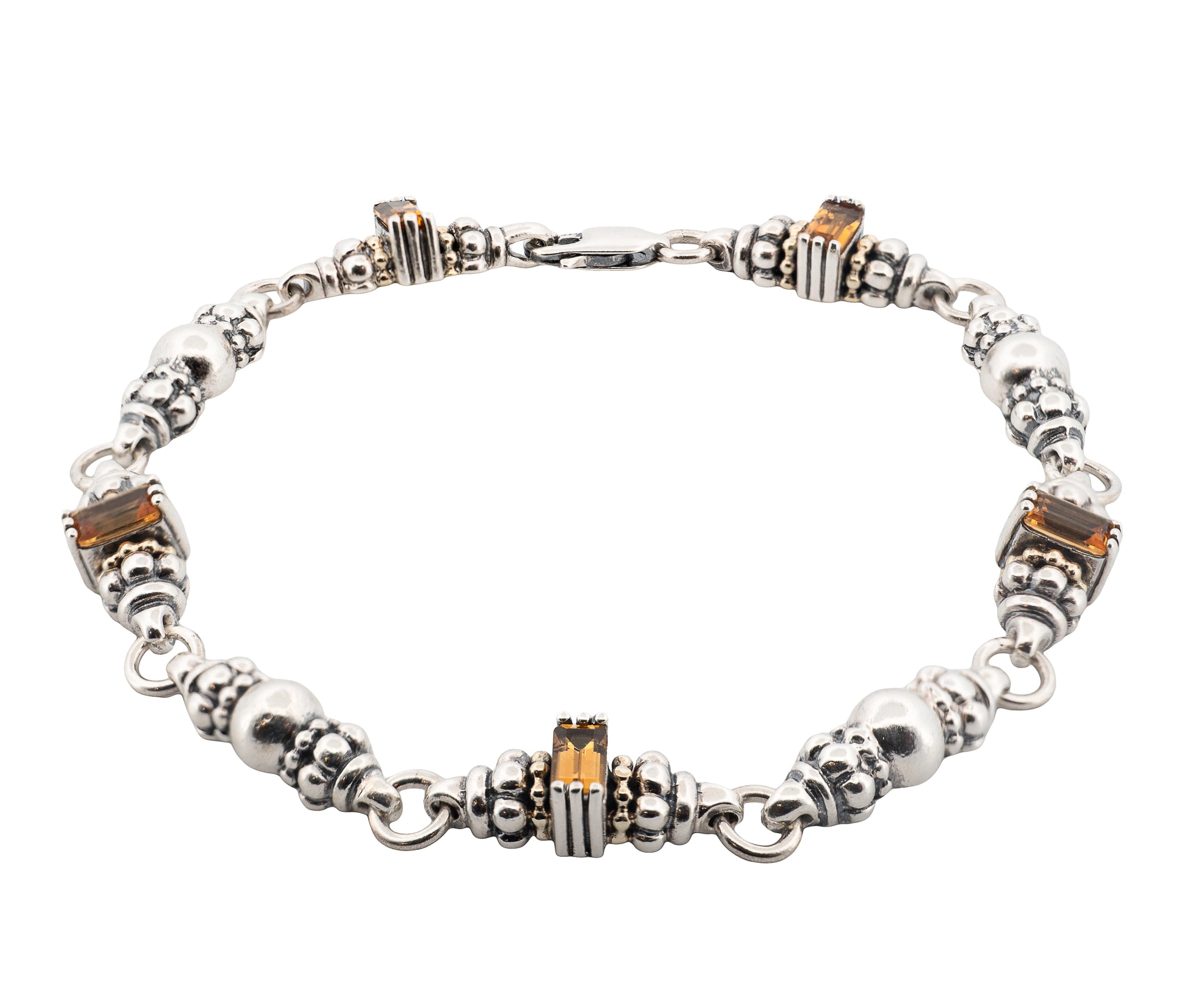 Lagos Caviar Glacier Classic Citrine Bracelet