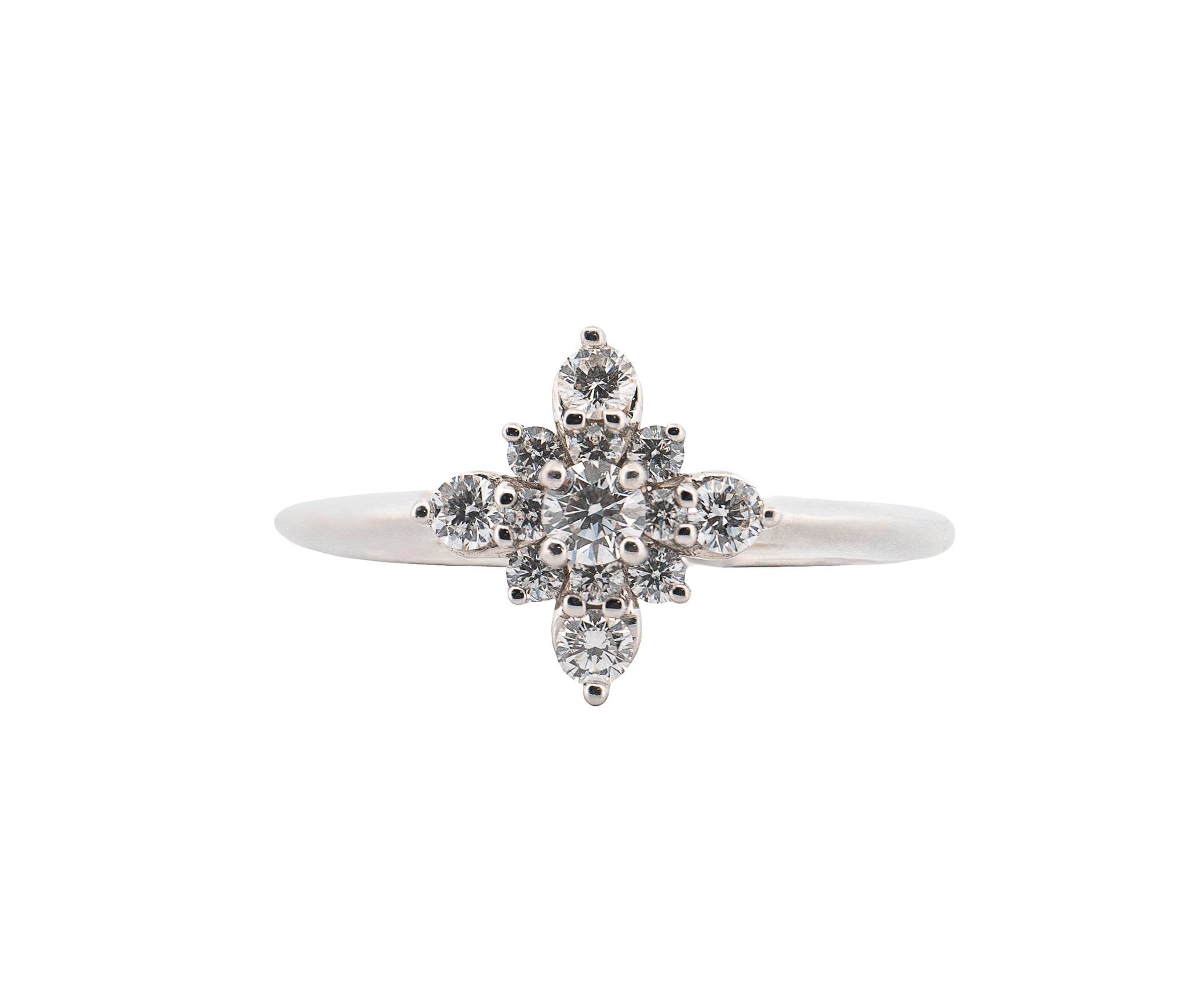 Tiffany & Co. Platinum Diamond Starburst Ring