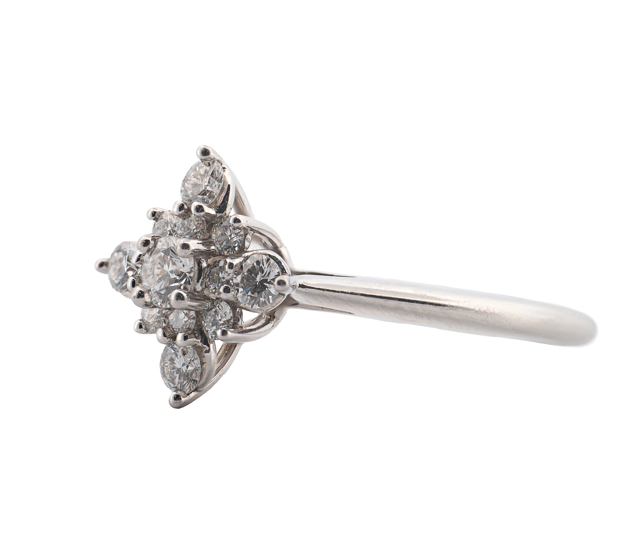 Tiffany & Co. Platinum Diamond Starburst Ring