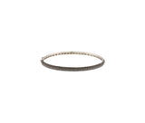 EFFY 14K White Gold 3.12Ct Fancy Black Diamond Hinge Bangle Bracelet