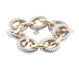 David Yurman 18K Gold, Sterling Silver Link Chain Bracelet