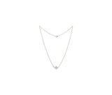 Louis Vuitton 18K White Gold 0.04Ct Diamond Idylle Blossom Pendant Necklace