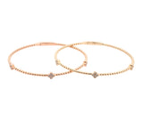 14K Diamond Gold Bracelets