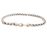 David Yurman Sterling Silver & 14k Gold Wheat Chain Necklace 8mm 17In