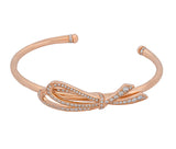 Tiffany & Co. Diamond Bow Cuff in 18 Karat Rose Gold 0.82 Carat