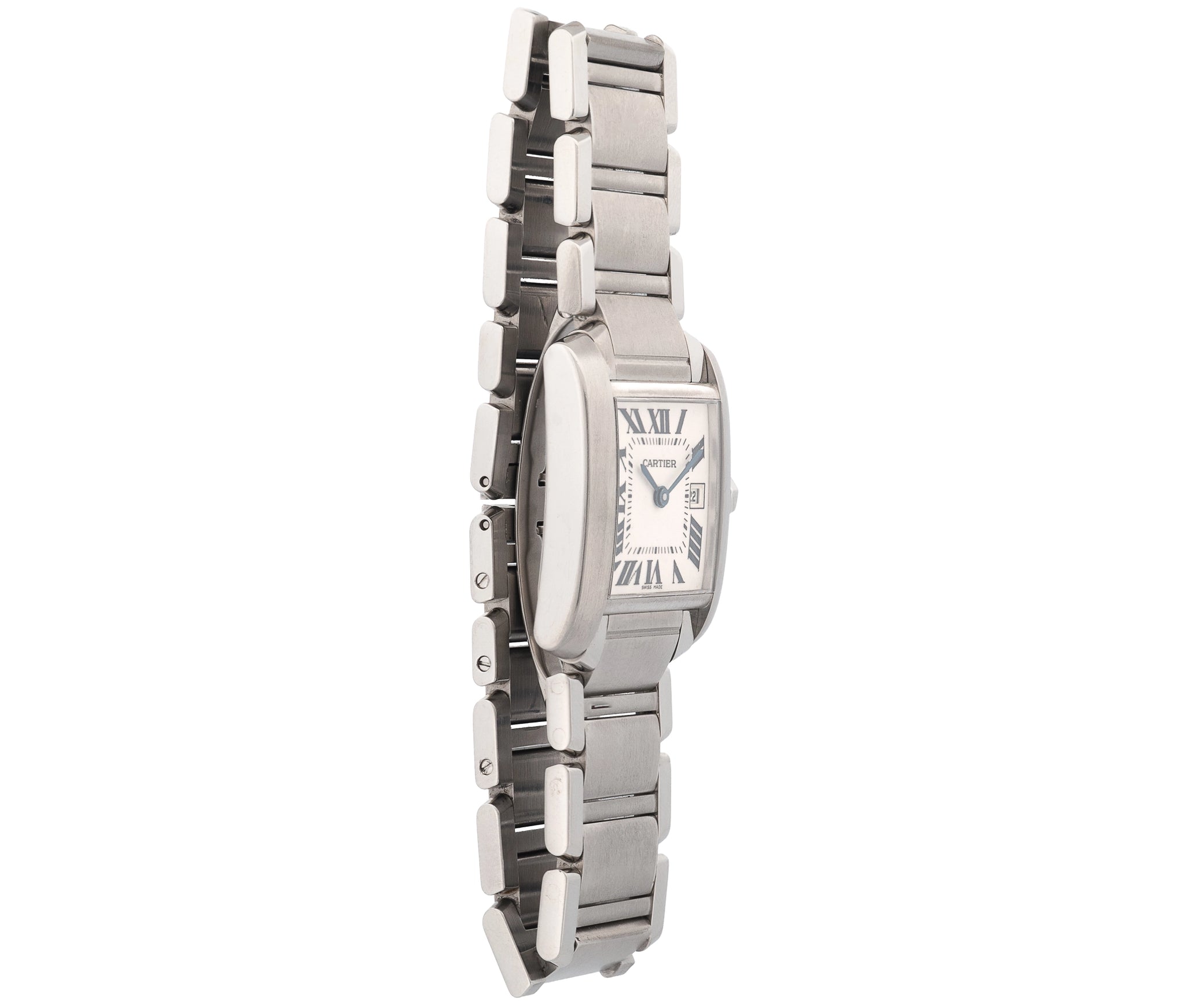 Cartier Mid-Size Stainless Steel Tank Francaise