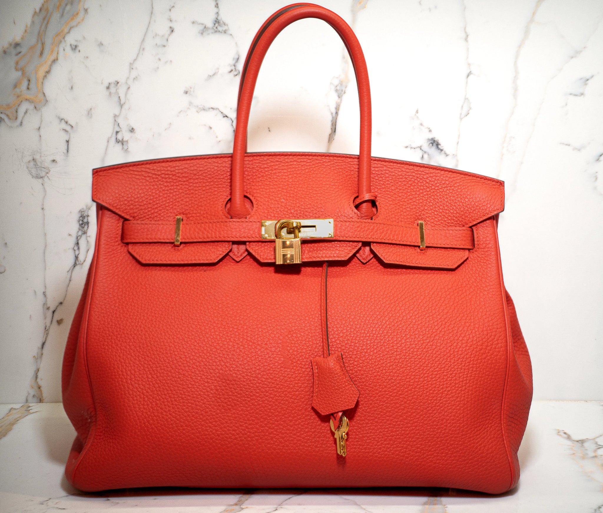 Hermes Togo BIRKIN 35 Capucine