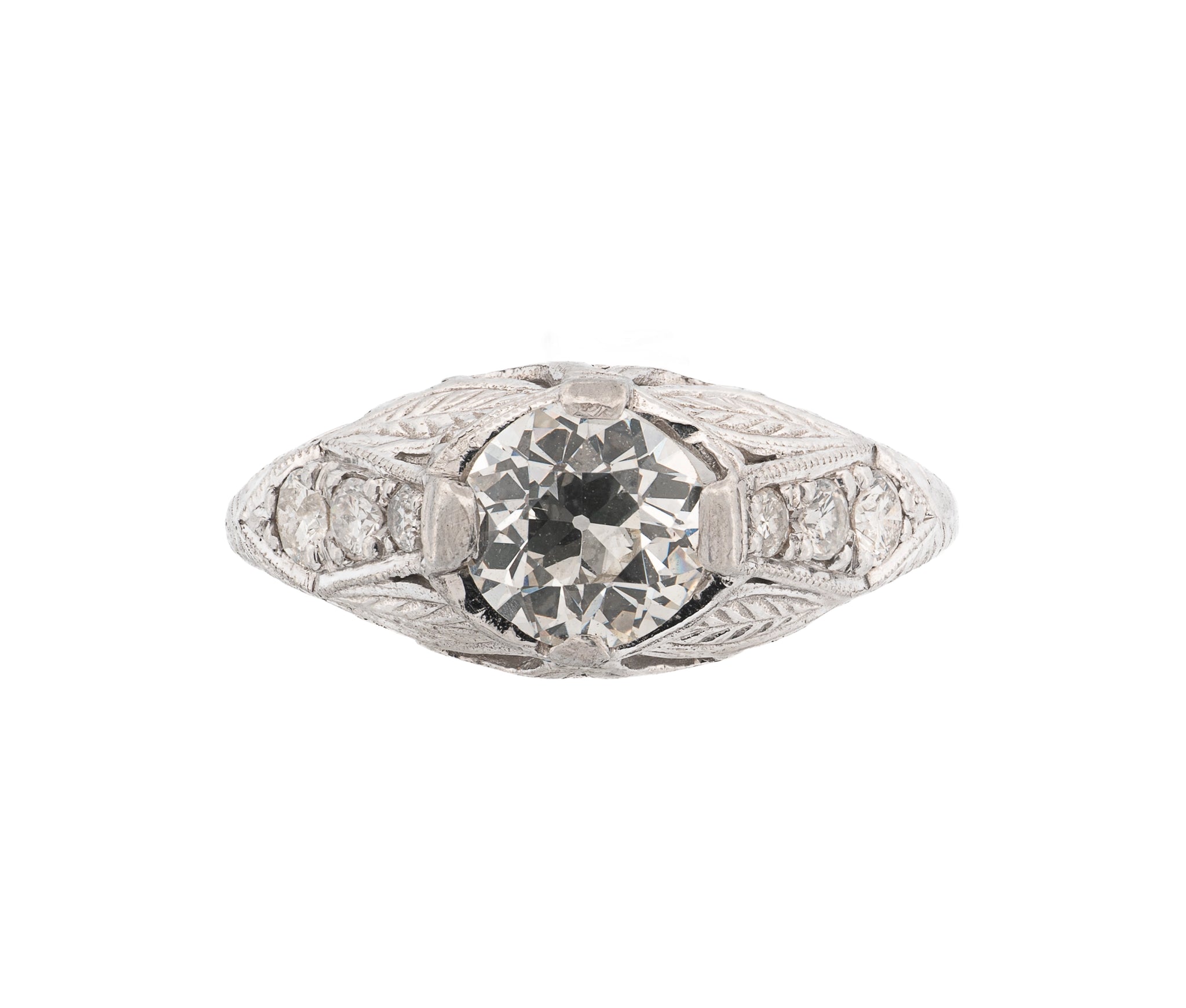 Antique Platinum Diamond Ring