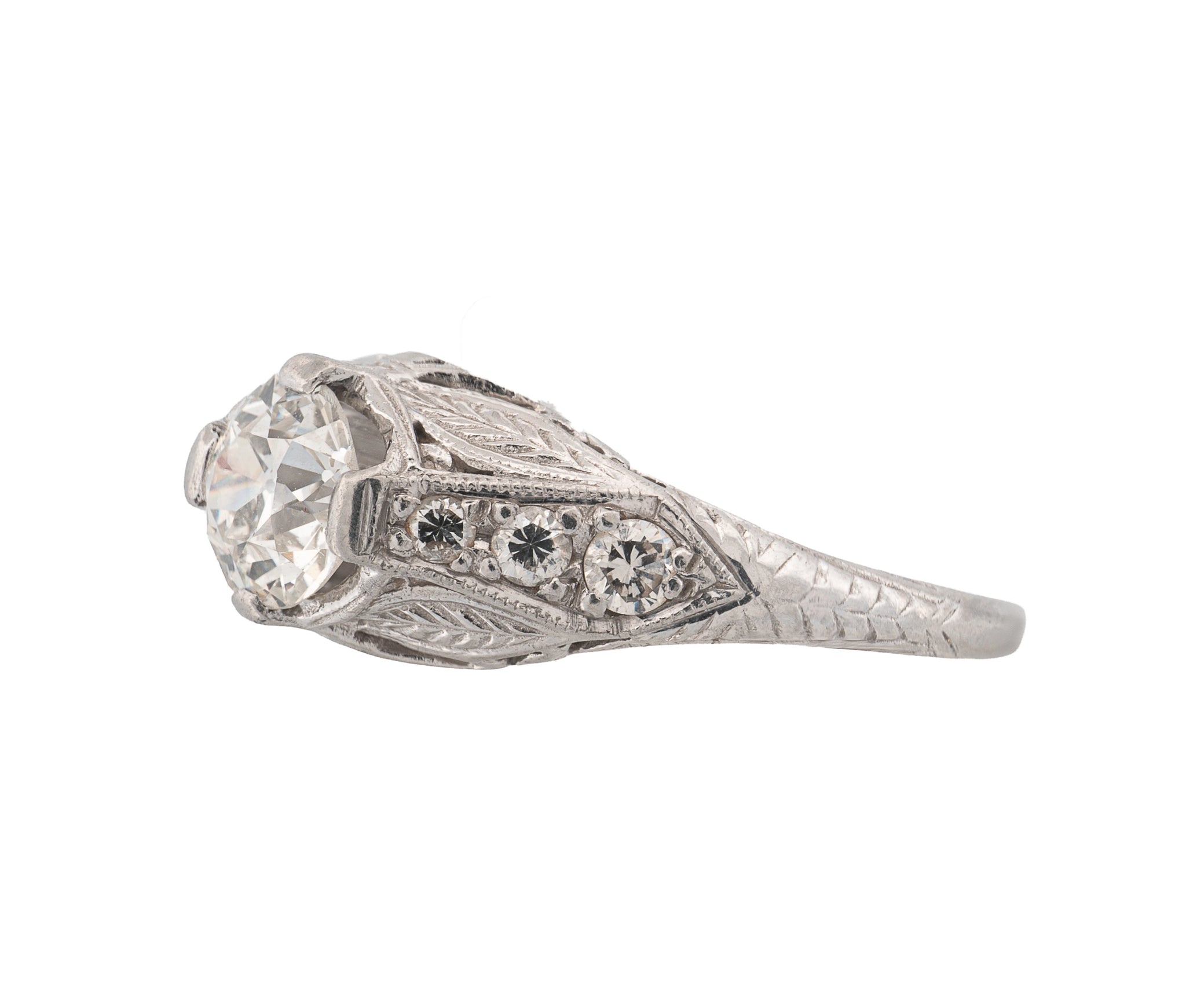 Antique Platinum Diamond Ring