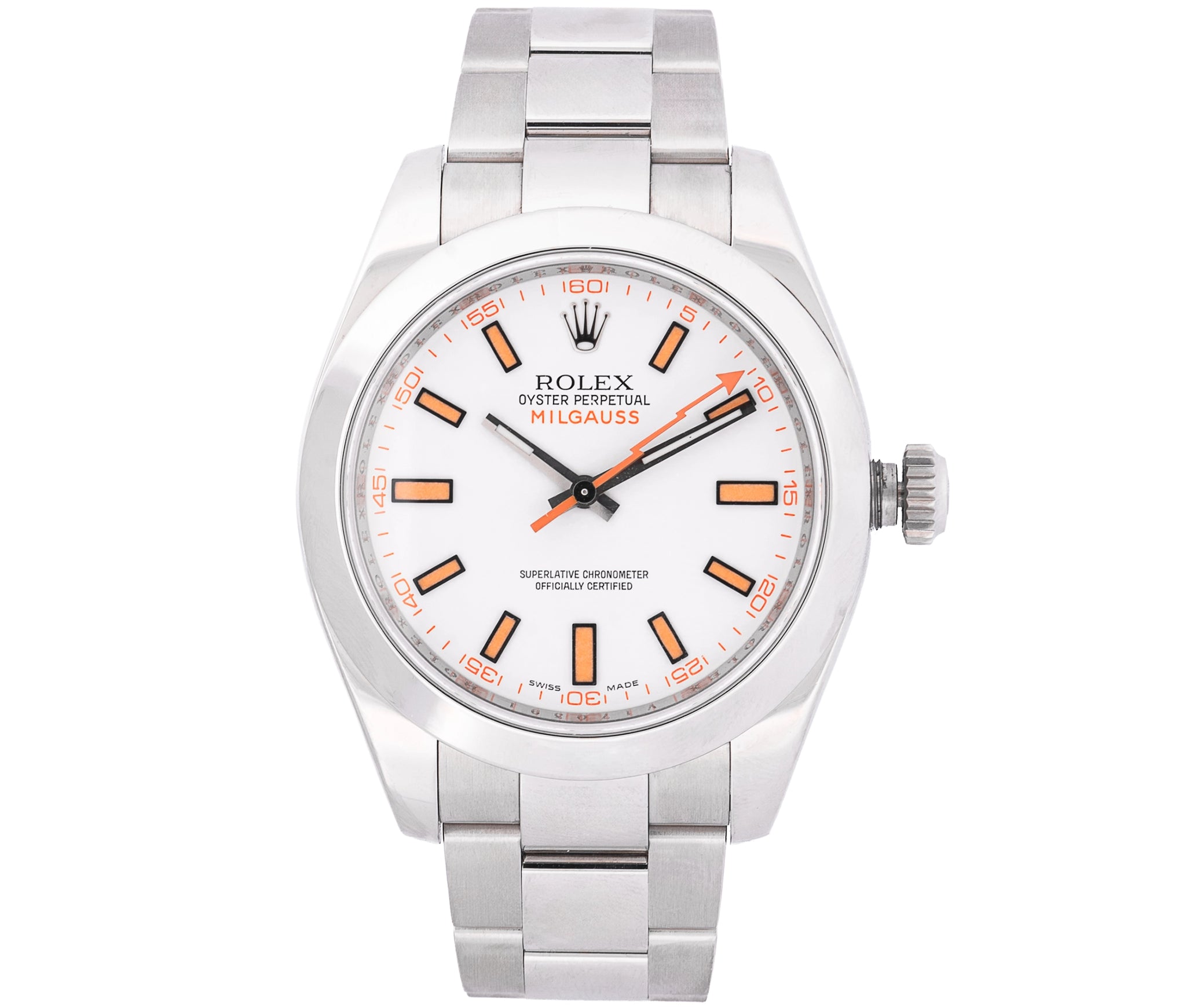 Rolex Milgauss White Dial 40mm