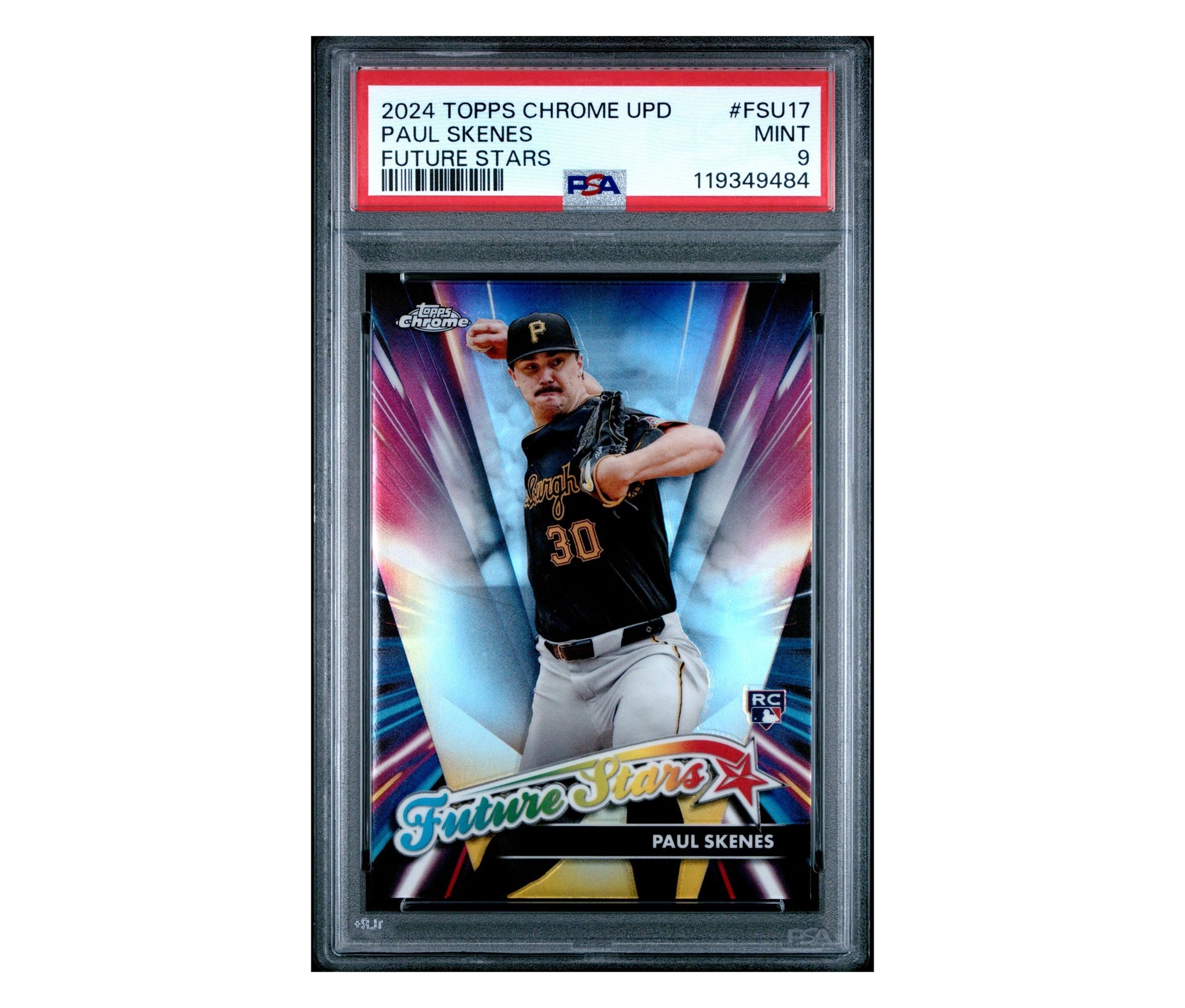 2024 Topps Chrome UPD Paul Skenes Future Stars RC PSA 9