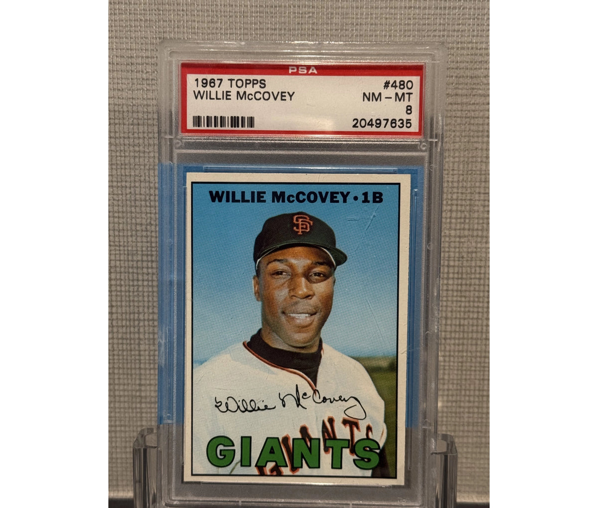 1967 Topps Willie McCovey PSA 8