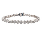 14K White Gold 3.2ct Diamond Bracelet