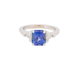 18K White Gold Michael Von Krenner Tanzanite & Diamond Ring