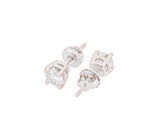 Round Brilliant 1.05 CTW F I2 G I2 GIA Diamond Studs 14K White Gold