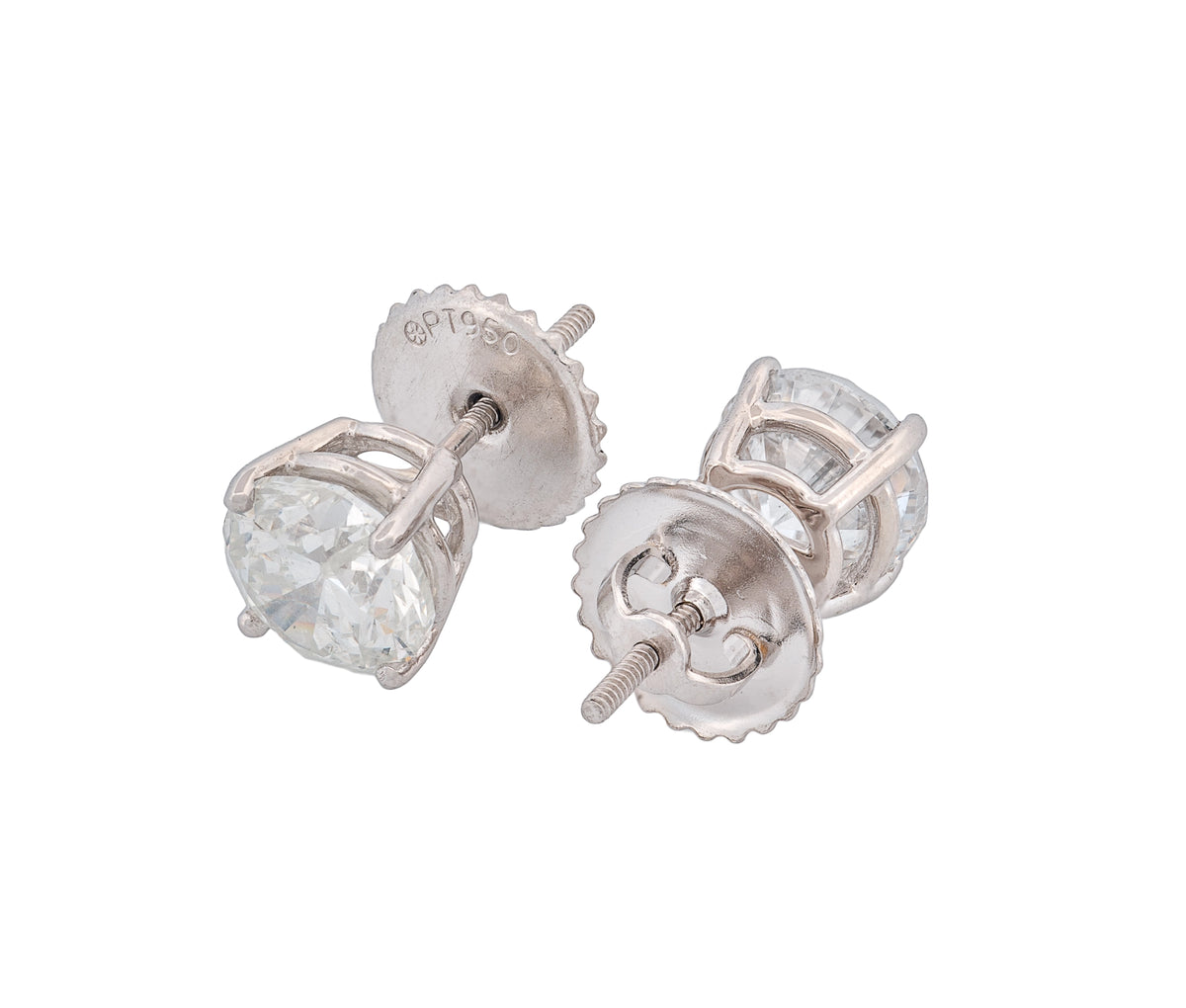 Round Brilliant  CTW Other 0 I I2 GIA Diamond Studs 14K White Gold