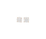 Round Brilliant 0.92 CTW G I2 G I1 GIA Diamond Studs 14K White Gold