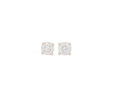 Round Brilliant 0.92 CTW G I2 G I1 GIA Diamond Studs 14K White Gold