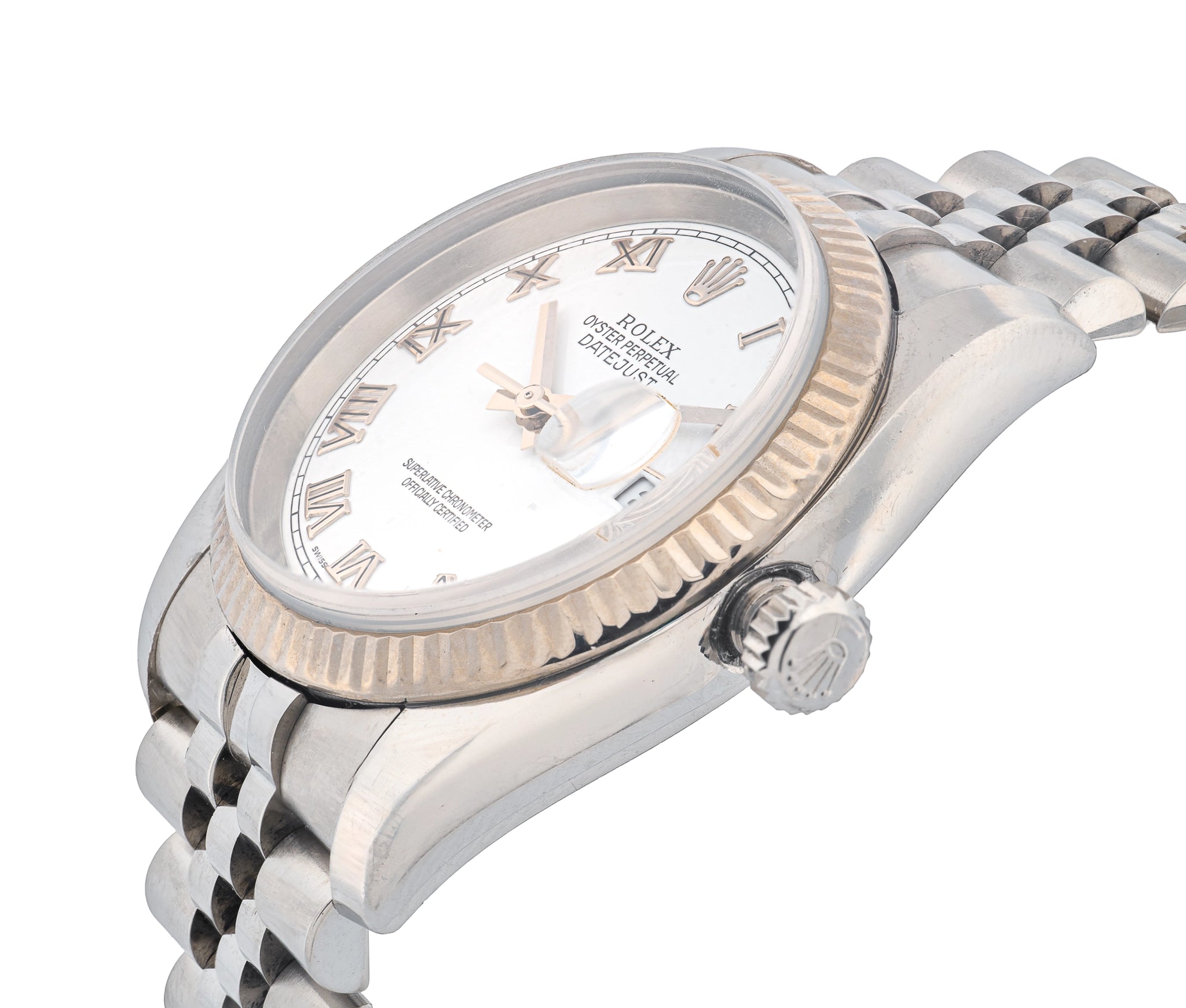 Rolex Datejust White Roman Dial 36mm
