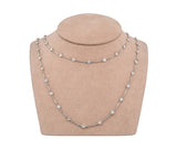 Platinum Diamonds By The Yard Necklace (8.62 CTW Round Brilliant Diamonds)