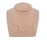 Platinum Diamonds By The Yard Necklace (5.71 CTW Marquise and Round Diamonds)