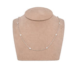 14K White Gold 1.15 CTW Diamonds By The Yard Necklace