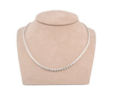 14K White Gold Diamonds Tennis Necklace (1.60 CTW)