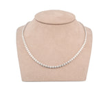 14K White Gold Diamonds Tennis Necklace (1.60 CTW)