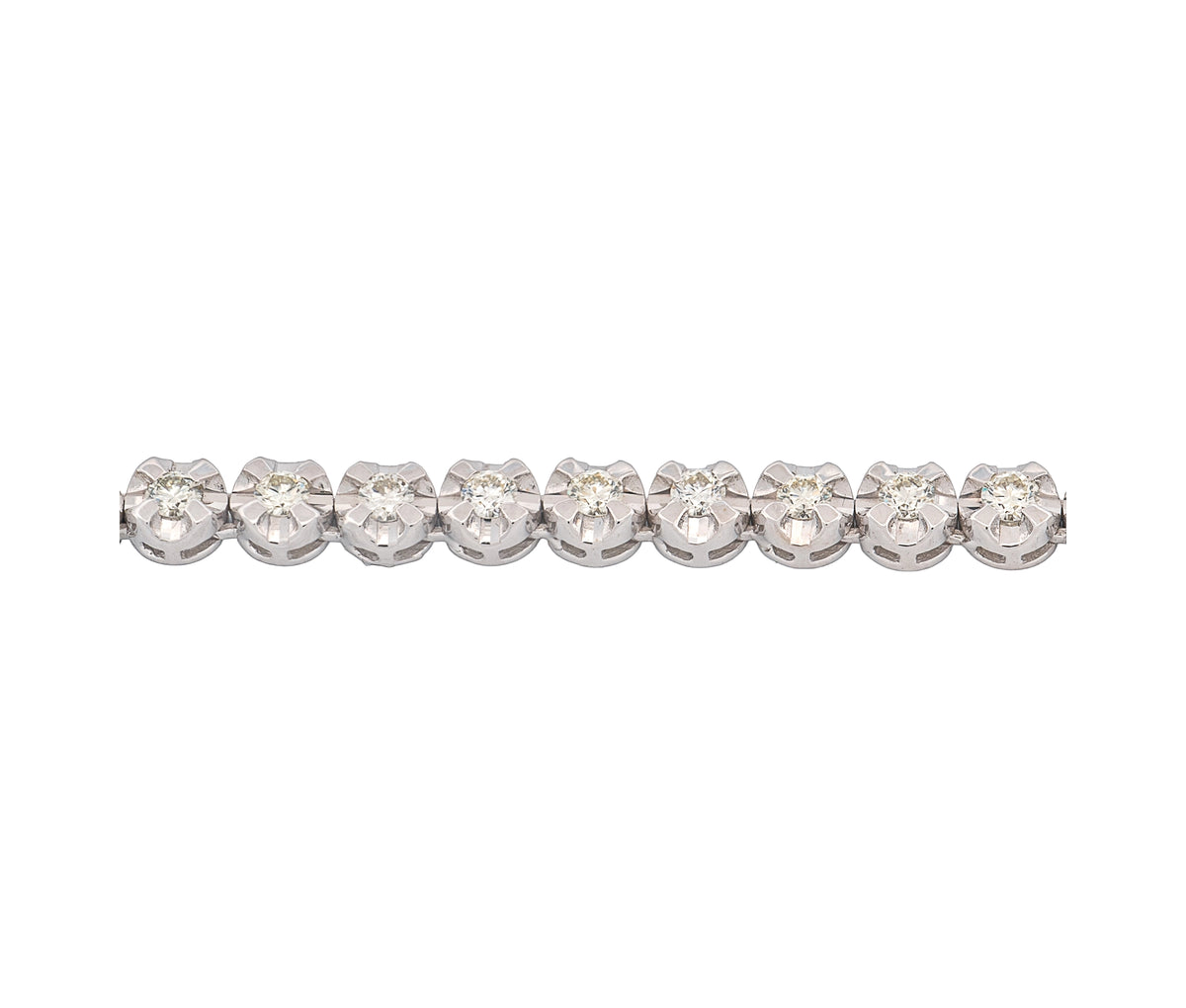 14K White Gold Diamonds Tennis Necklace (1.60 CTW)