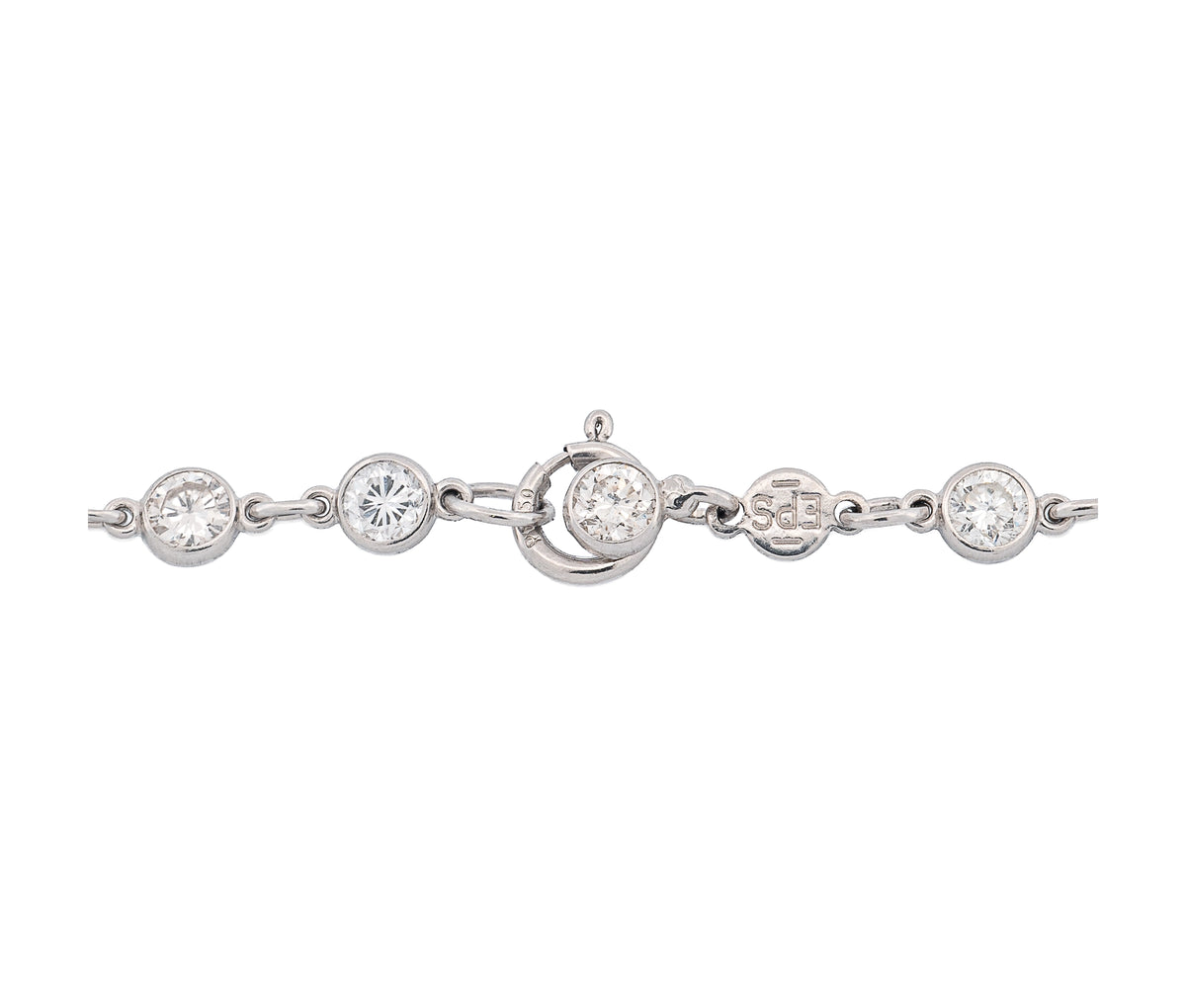 Platinum Diamonds By The Yard Necklace (5.25 CTW)