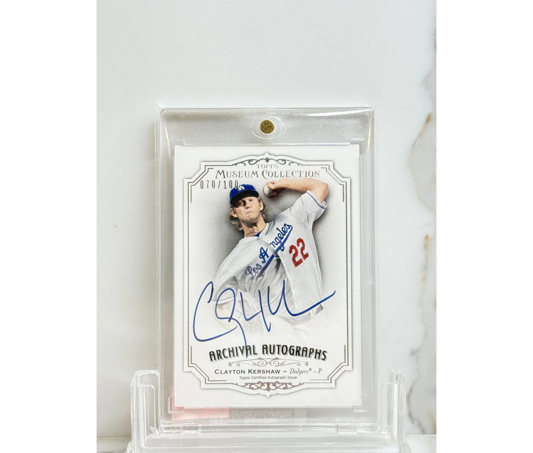 2012 Clayton Kershaw Museum Collection Auto.