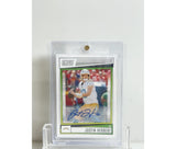 2022 Score Justin Herbert Autograph #136 Chargers