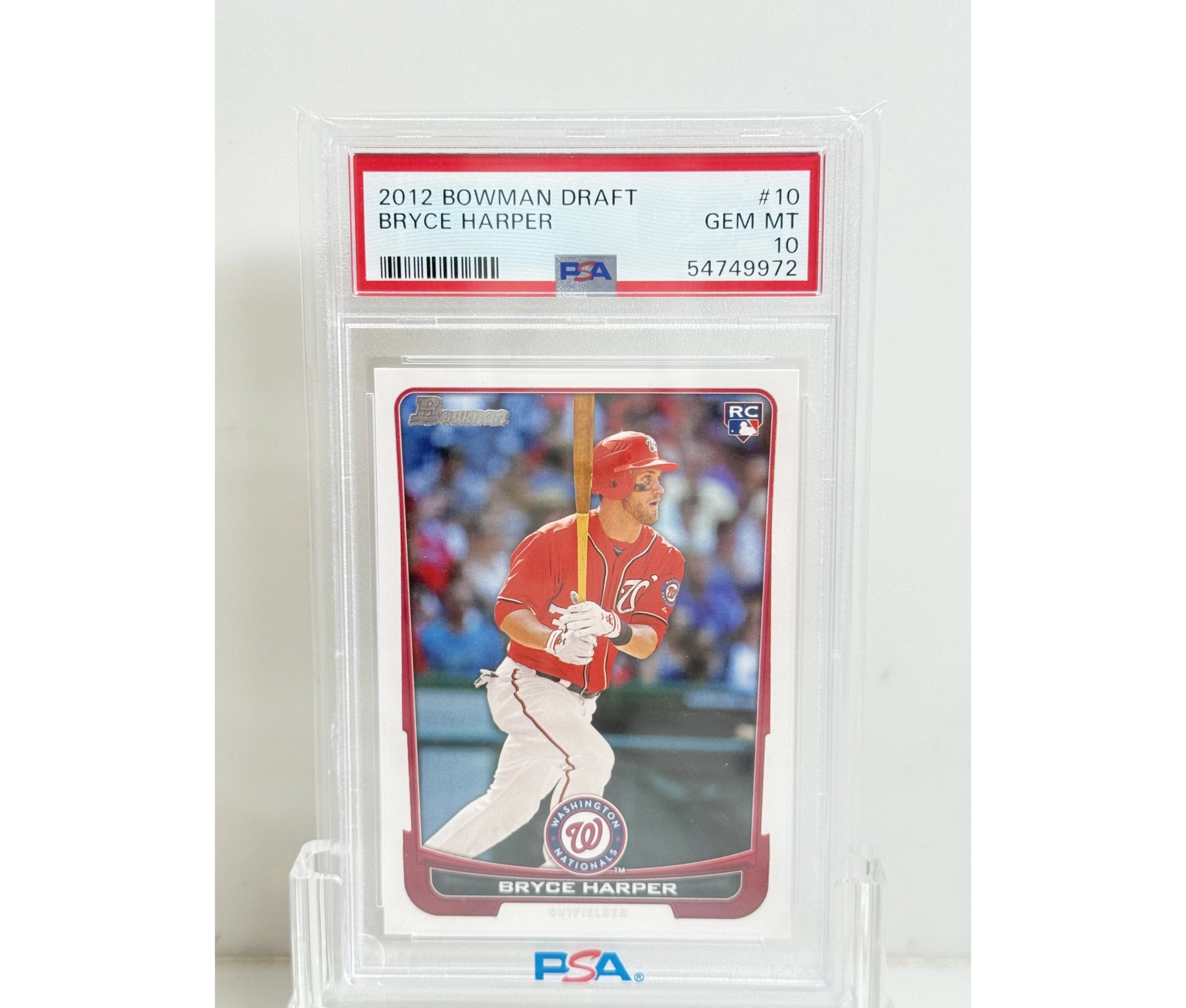 2012 Bowman Draft Bryce Harper RC PSA 10