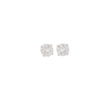 Round Brilliant 2.04 CTW E I1 E SI1 GIA Diamond Studs 14K White Gold