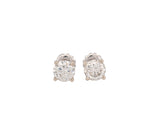 Round Brilliant 1.05 CTW H I2 G SI2 GIA Diamond Studs