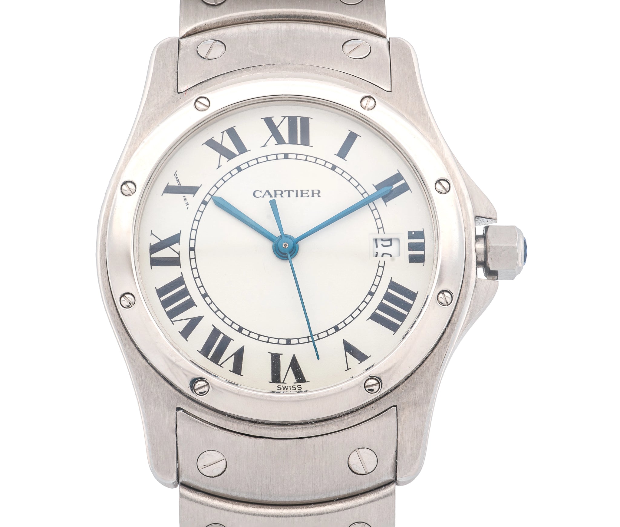Cartier Stainless Steel Santos Ronde