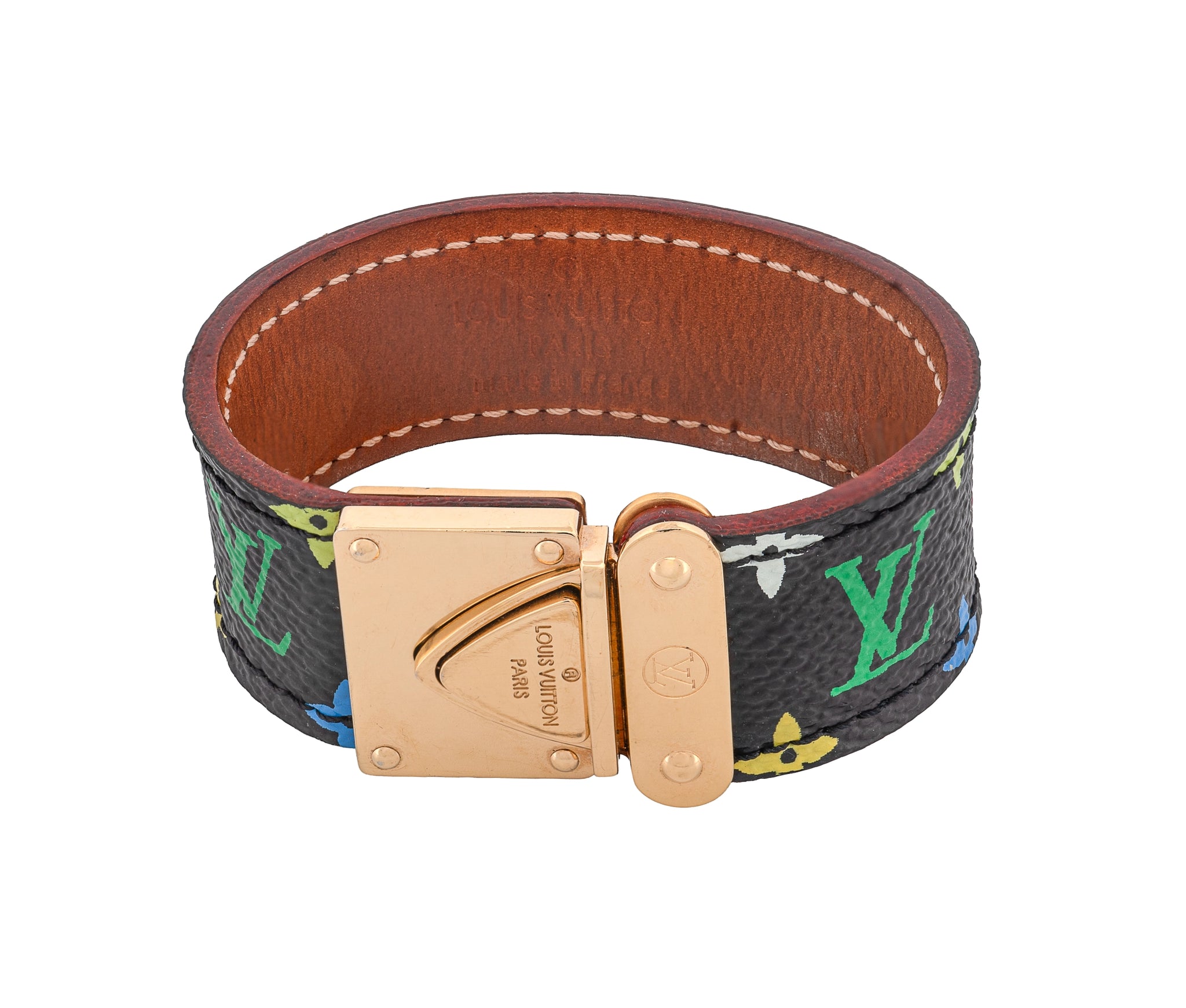 Louis Vuitton LV Murakami Leather Rare Takashi Bracelet