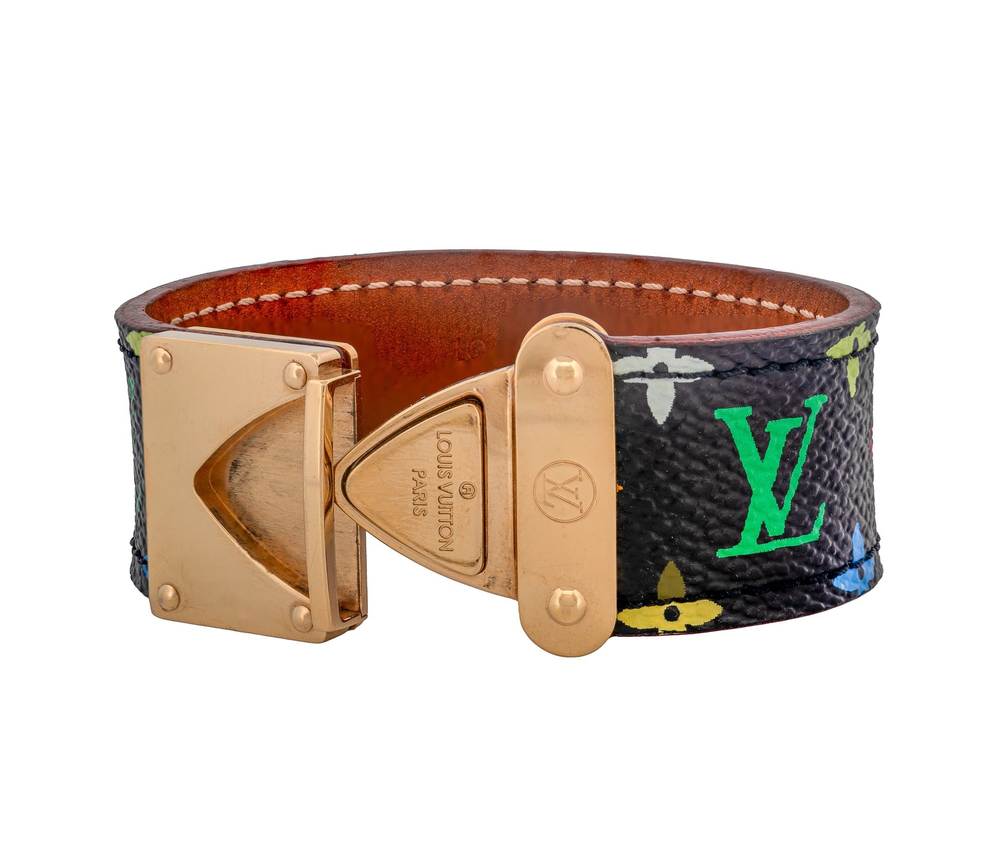 Louis Vuitton LV Murakami Leather Rare Takashi Bracelet